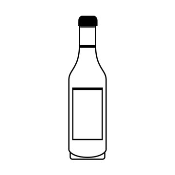 liquor bottle icon image vector illustration design