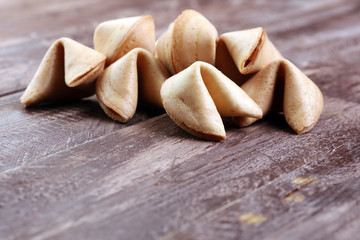 Many Chinese fortune cookie paper with prediction