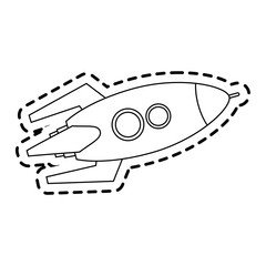 space rocket icon image vector illustration design 