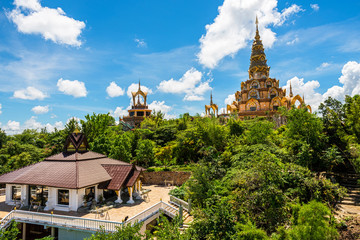 Obraz premium Wat Pha Sorn Kaew, also known as Wat Phra Thart Pha Kaew, Khao Kor, Phetchabun, Thailand, Buddhist monastery and temple of public