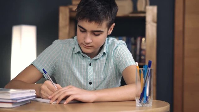 Teenager makes lessons and writes
