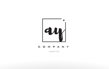 ay a y hand writing letter company logo icon design