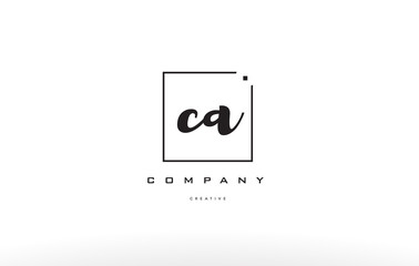 ca c a hand writing letter company logo icon design