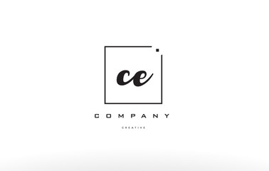 ce c e hand writing letter company logo icon design