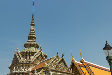 Fototapeta premium Phra Sawet Kudakhan at the Temple of the Emerald Buddha (Wat Phra Kaew), Grand Palace complex, Bangkok, Thailand
