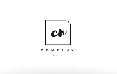 cn c n hand writing letter company logo icon design