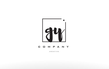 gy g y hand writing letter company logo icon design