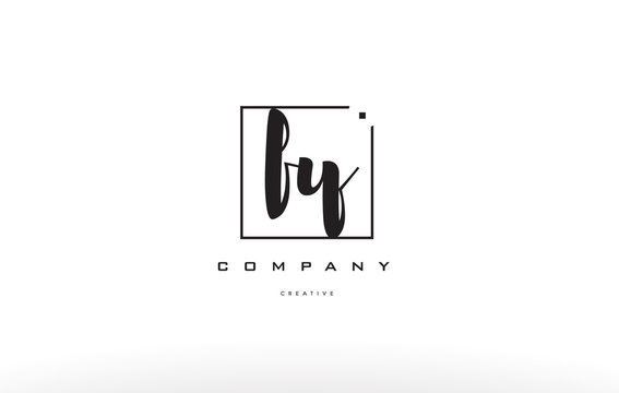 fy f y hand writing letter company logo icon design