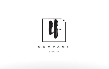 lf l f hand writing letter company logo icon design