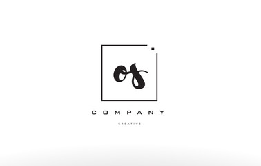 os o s hand writing letter company logo icon design - obrazy, fototapety, plakaty
