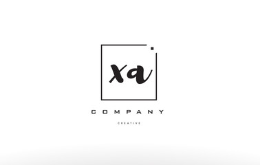 xa x a hand writing letter company logo icon design