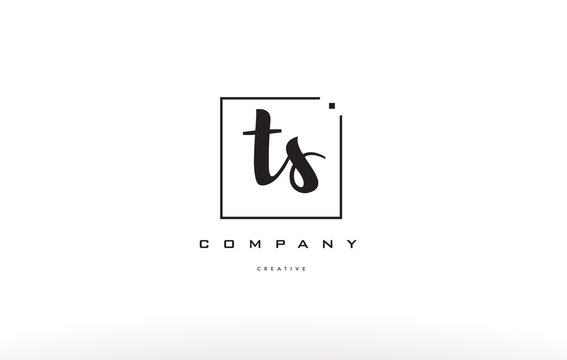 ts t s hand writing letter company logo icon design