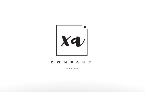 xa x a hand writing letter company logo icon design