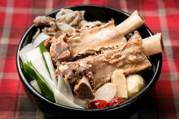 insam galbitang. Ginseng and Short Rib Soup.