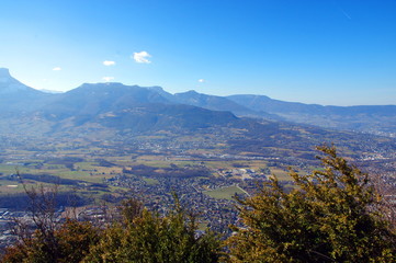 vue sur la cluse de chambéry