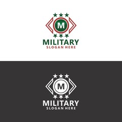 military logo in vector