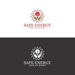 safe energy logo in vector
