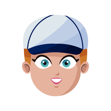 handsome young man with baseball hat icon image vector illustration design 