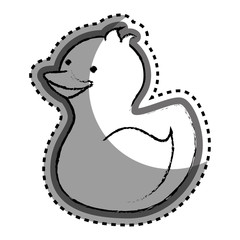 baby ducky toy isolated icon vector illustration design