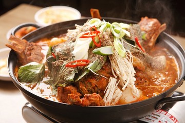 gamjatang. Pork Back-bone Stew.	