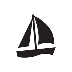 sailboat icon illustration