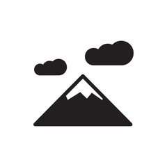 mountain icon illustration