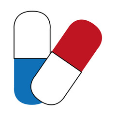 medicine drugs isolated icon vector illustration design