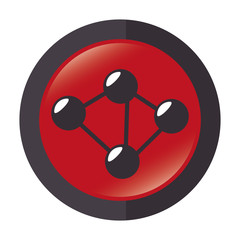 atom molecule isolated icon vector illustration design