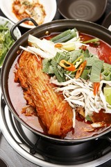 Ugeoji gamjatang. Pork Back-bone Stew with cabbage.