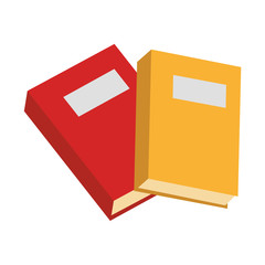 textbook library isolated icon vector illustration design