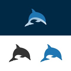 Dolphin Logo Icon Illustration