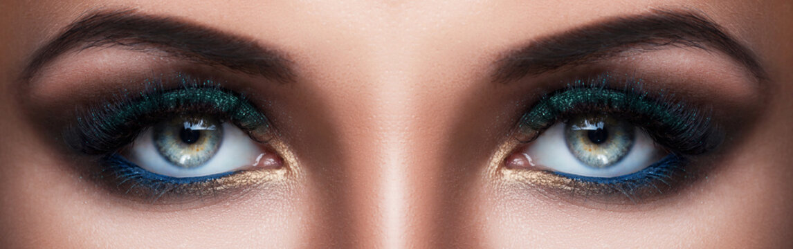 Female eyes with beautiful make-up