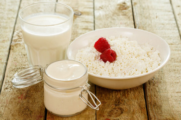 Different dairy products