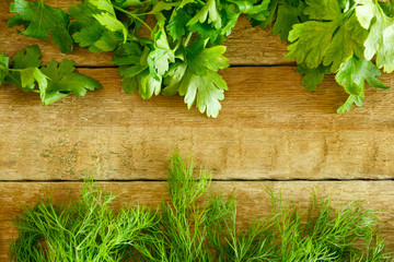 Parsley and dill