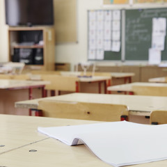 Interior of an empty school class