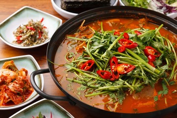 maeuntang. Spicy Fish Stew.