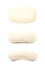 Single piece of soap isolated