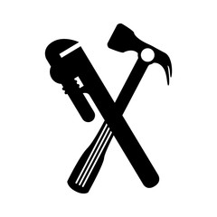 construction tools equipment icon vector illustration design