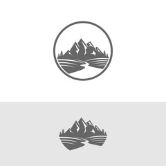 Mountain Logo Icon Illustration