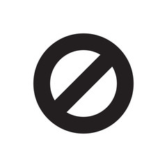 prohibited icon illustration
