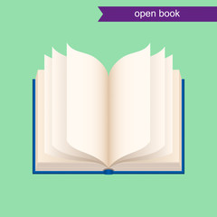 open book. vector icon