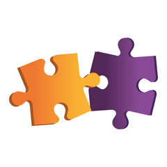 puzzle game pieces isolated icon vector illustration design