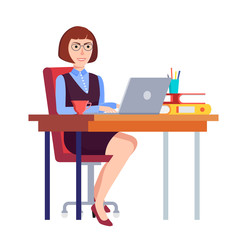 Businesswoman in office
