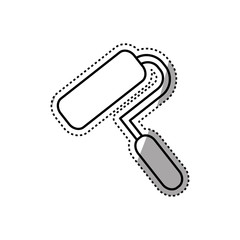 Rolling paint tool icon vector illustration graphic design