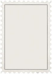 Empty Postal Stamp Cutout