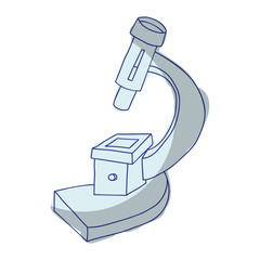 microscope device isolated icon vector illustration design