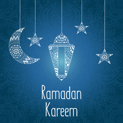 Vector Illustration Ramadan Kareem.
