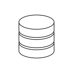 Database storage computer icon vector illustration graphic design