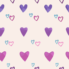 Pattern from hearts