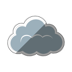 Cloud computing technology icon vector illustration graphic design